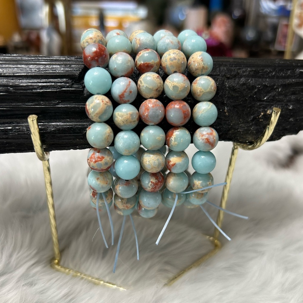 SHOUSHAN chunky beaded crystal bracelet